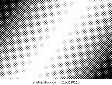 Gradient Dots Background. Points Pop-art Backdrop. Black and White Fade Texture. Grunge Overlay. Vector illustration