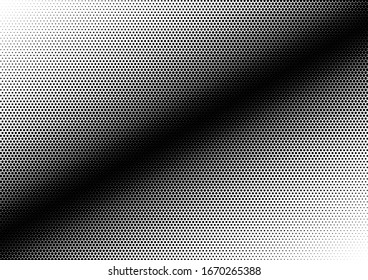 Fondo de puntos degradados. Patrón de semitonos pop-art. Puntos de fondo monocromo. Textura falsa. Ilustración del vector