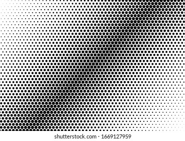 Gradient Dots Background. Vintage Overlay. Pop-art Modern Backdrop. Distressed Pattern. Vector illustration