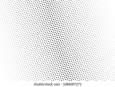 Gradient Dotted Halftone Background. Grunge Monochrome Pattern. Points Pop-art Overlay. Fade Abstract Texture. Vector illustration