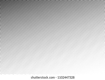 Gradient Dotted Halftone Background. Monochrome Vintage Pattern. Grunge Abstract Overlay. Modern Texture. Vector illustration