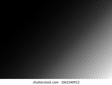 Gradient Dotted Halftone Background. Pop-art Pattern. Monochrome Overlay. Fade Texture. Vector illustration