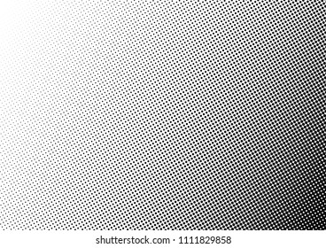 Gradient Dotted Halftone Background. Pop-art Black and White Backdrop. Grunge Dots Pattern. Vintage Texture. Vector illustration