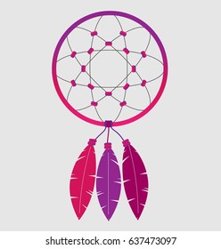 Gradient dream-catcher vector illustration