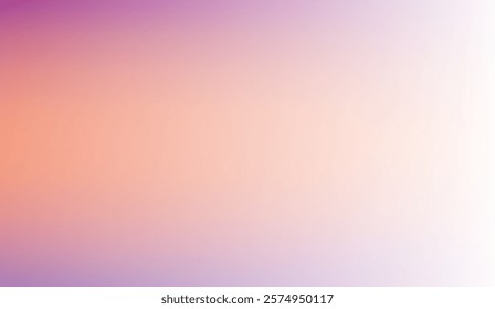 Gradient Dreams, A Fading Palette of Purple, Peach, and White, Creating a Soft and Serene Abstract Background, Ideal for Subtle Visuals