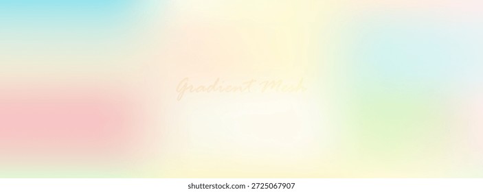 Gradiente de fondo de ensueño. Anuncio de verano con espacio de copia. Ilustración vectorial.