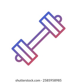 Gradient Dumbbell Icon for Fitness and Exercise