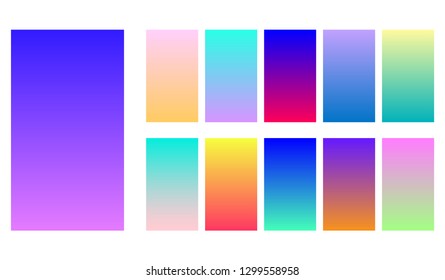 Gradient duotone theme color transitions vector template colorful bright tone colorful background for graphic display design.