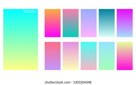 Gradient duotone theme color transitions vector template colorful bright tone colorful background for graphic display design.