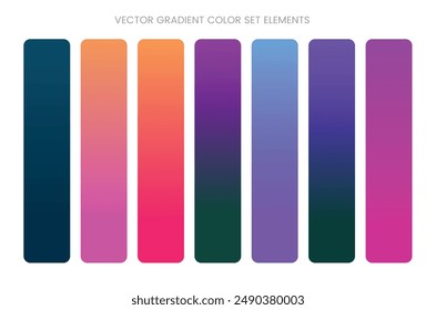 Gradient duotone theme color transitions vector template pastel soft tone colorful background for graphic display design. vector illustration EPS10 file.