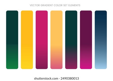 Gradiente duotono tema color transiciones Vector Plantilla pastel tono suave fondo colorido para el diseño gráfico de la pantalla. Ilustración vectorial EPS10 archivo.