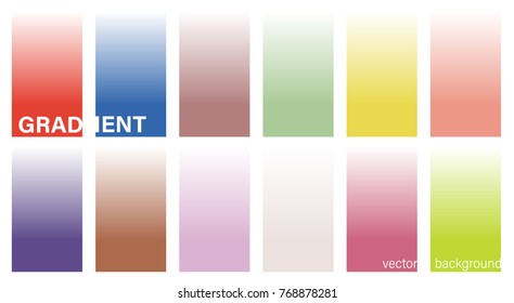 Gradient duotone theme color transitions Spring 2018 trend vector template colorful background for graphic display design.
