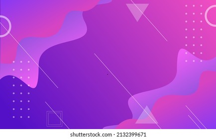 gradient dynamic wavy shape background