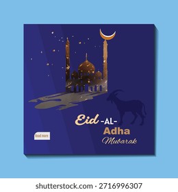  Gradiente eid al-adha ilustración de diseño de Anuncio