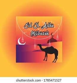 Farbverlauf eid ul adha Social Media-Post
