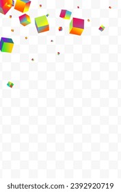 Gradient Element Vector Transparent Background. Bright Perspective Confetti Template. Graphic Rhombus Cover. Holographic Polygon Abstract Paper.
