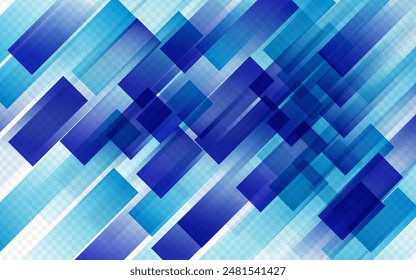 Gradient Element Vector Transparent Background. Blue Modern Stripe Brochure. Abstract Line Presentation. Elegant Template.