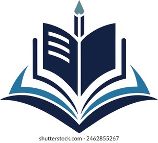 Gradient elementary school logo Vector illustration