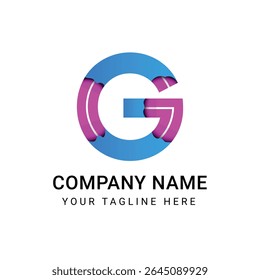 Gradient ‘G’ Emblem for a Forward-Thinking Brand with Modern Flair and Tech Appeal