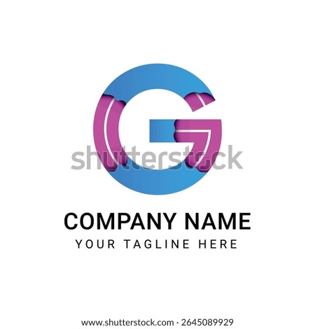 Gradient ‘G’ Emblem for a Forward-Thinking Brand with Modern Flair and Tech Appeal