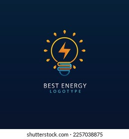 gradient energy logo template design