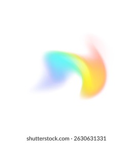 Gradient Energy Wave PNG Rainbow Light Flow for Artistic Digital Design