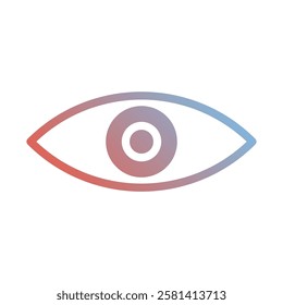 Gradient Eye Symbol Vision Design Concept