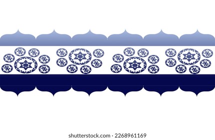 Gradient fabric print pattern, Blue Pattern, blue star pattern, mandala 