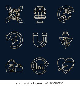 Iconos rellenos de degradado para la interfaz de usuario

