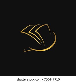 Gradient Finance logo gold template design vector icons logotype emblem business company profile