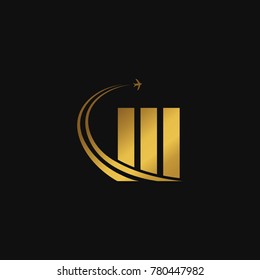 Gradient Finance logo gold template design vector icons logotype emblem business company profile