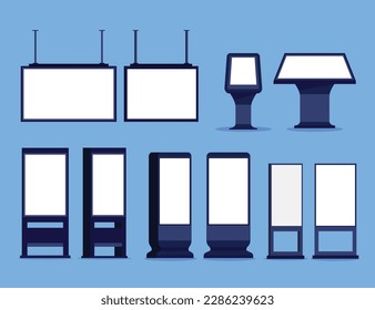 gradient flat digital signage illustration