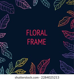 Gradient floral dark background wallpaper