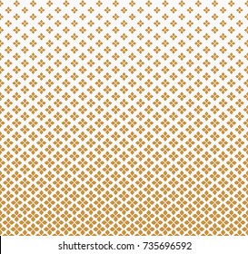 Gradient Floral Vector Pattern. Halftone background. Geometric texture.