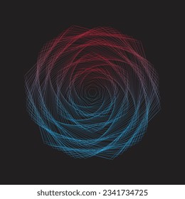 Gradient flower Colorful Background Illustration Design