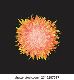 Gradient flower Colorful Background Illustration Flat Design