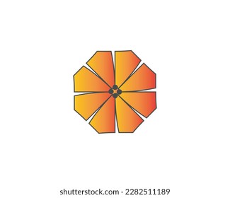 Gradient Flower design elements vector illustration
