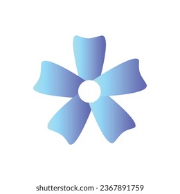 gradient flower icon stock illustration 