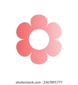 ilustración del icono de flor de gradiente 