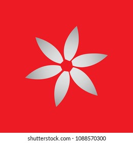 Gradient Flower icon.Vector