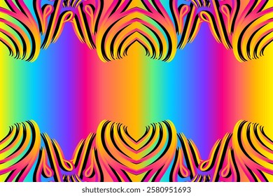  gradient flower and leaf art pattern of indonesian culture traditional tenun batik ethnic dayak ornament for wallpaper ads
