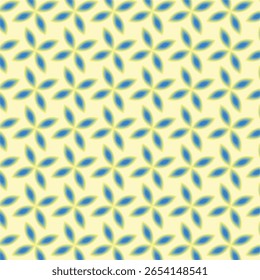 Gradient flower motifs on creamy background