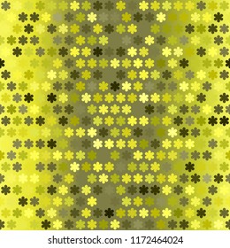 Gradient flower pattern. Seamless vector