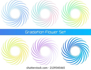 Gradient flower set by color