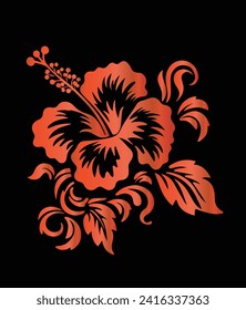 Gradient Flower Vector Stock Photo