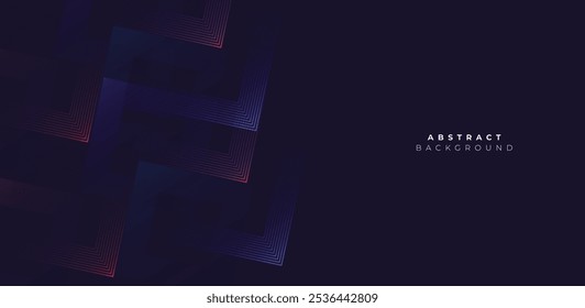 Gradient Flowing Stock Line Waving Particle Geometric Abstract Background. Modern Futuristic Rectangle Wavy Lines Pattern Background Concept For Science, Music Cover, Website, Header, Banner