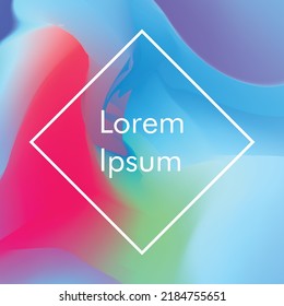 Gradient fluid background with clear blue sky color for poster, background, social media template, and more