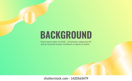 Gradient fluid background for many design works with space for text