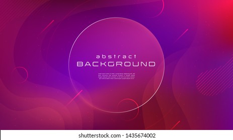 Gradient fluid blue red color abstract background. Liquid shapes futuristic concept. Creative motion geometric wallpaper. Design for Banners, Placards, Posters, Flyers, Cover. Eps 10