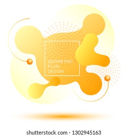 Gradient Fluid Geometric Background Vector